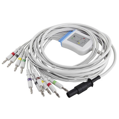 Mortara EKG केबल 60-00180-01 लीडवायर IEC 4.0 बनाना कनेक्टर