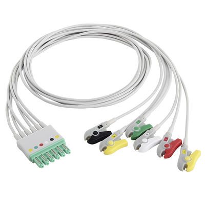 Siemens Draeger MP03405 ECG लीड वायर 6 लीड केबल ग्रैबर M300 Infinity M540 MultiMed Plus IEC क्लिप