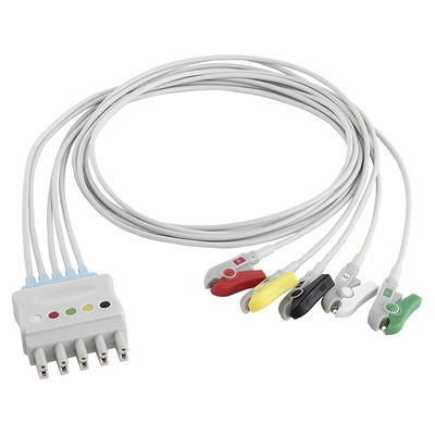P-Hilips M1625A 989803104521 ECG लीड वायर 6 लीड केबल IEC क्लिप MP 20 IntelliVue MX800