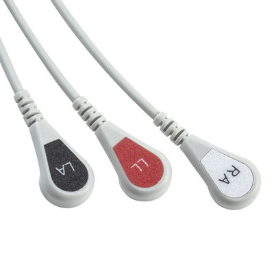 Kontron ECG केबल और लीडवायर 125 128 VSM510 3 लीड AHA स्नैप 7 पिन कनेक्टर ECG केबल