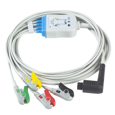 Corpuls 3 ECG केबल और लीडवायर 4 लीड लिम्ब IEC क्लिप 11pin कनेक्टर ECG केबल