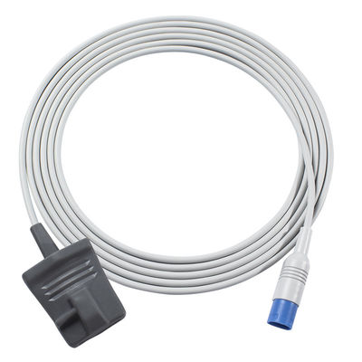 P-Hilips M1196A पुन: प्रयोज्य वयस्क फिंगर क्लिप SpO2 सेंसर आयत 8 पिन