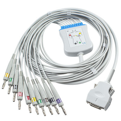 Mortara डायरेक्ट कनेक्ट EKG केबल 9293-021-50 ECG केबल ELI 100, ELI 200, ELI 50 बनाना 4.0 के लिए