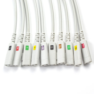 Conmed EKG Lead Latex-free 10Lead ECG डायग्नोस्टिक केबल IEC Grabber के साथ संगत