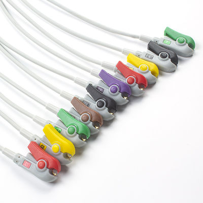 Conmed EKG Lead Latex-free 10Lead ECG डायग्नोस्टिक केबल IEC Grabber के साथ संगत
