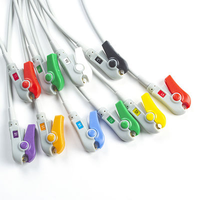 Conmed EKG Lead Latex-free 10Lead ECG डायग्नोस्टिक केबल IEC Grabber के साथ संगत