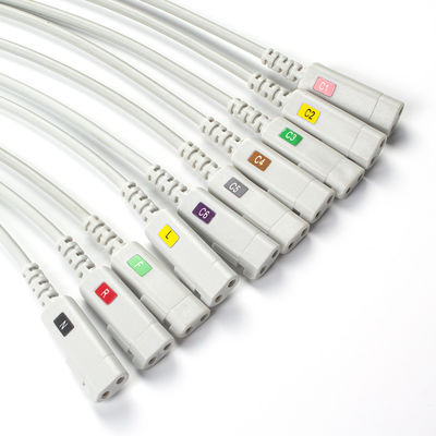 Conmed EKG Lead Latex-free 10Lead ECG डायग्नोस्टिक केबल IEC Grabber के साथ संगत