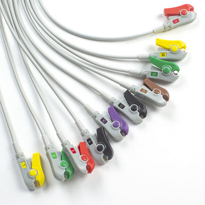 Conmed EKG Lead Latex-free 10Lead ECG डायग्नोस्टिक केबल IEC Grabber के साथ संगत