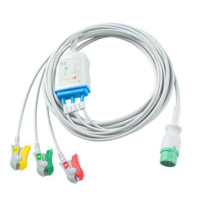 वयस्क बाल रोग के लिए Philips ईसीजी केबल 5 लीड 12Pin M1975A