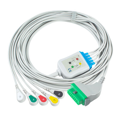 फुकुडा डेनशी CIO-07CTP-5NA CIO-07CTP-3NA ईसीजी केबल 15पिन DSL-8001 DSL-8001R डायनास्कोप DS-8100 DS-8200 DS-8500