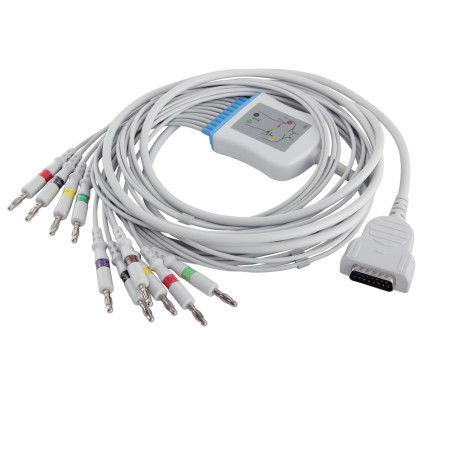 GE Marqutte EKG केबल और लीडवायर IEC 4.0 बनाना कनेक्टर MAC500 MAC600 2104727-001