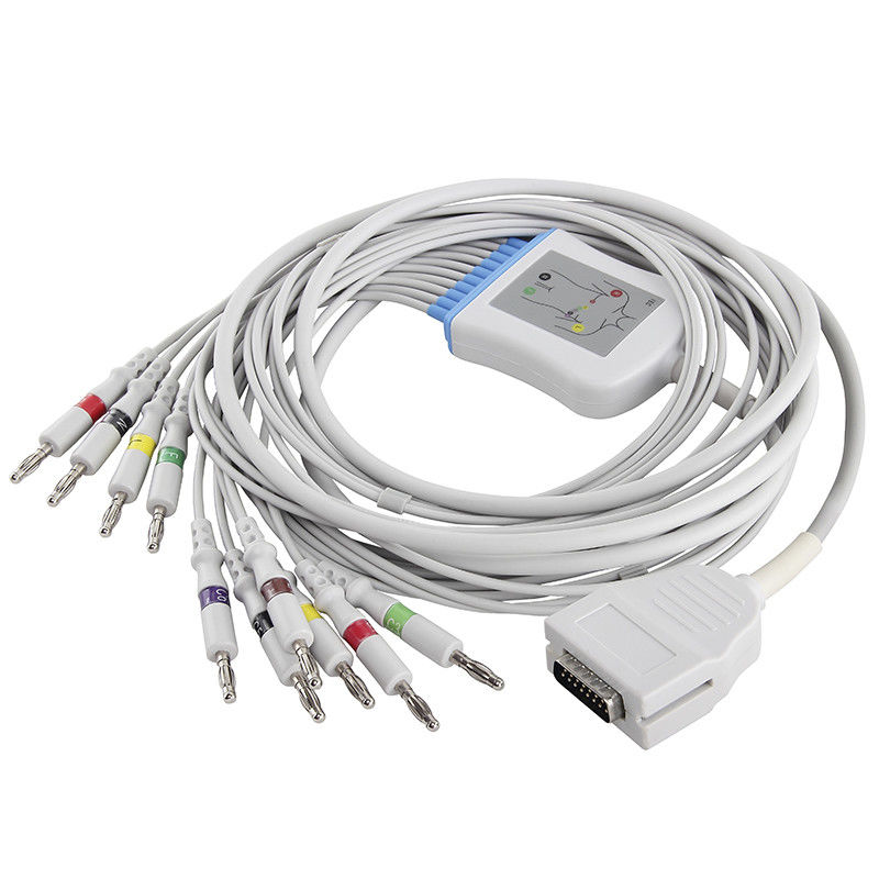 Mortara Burdick EKG केबल E350I EK10 ग्रहण LE एलीट II 012-0700-00 10 लीड EKG केबल और लीडवायर IEC बनाना 4.0