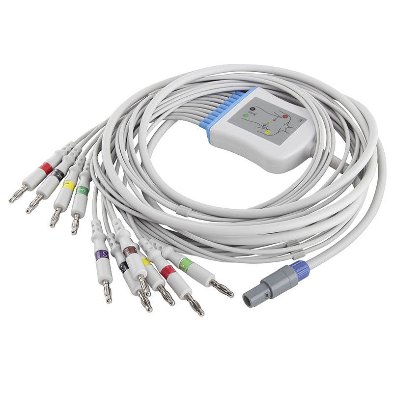 Welch Allyn SE-PRO-600 M2461A EKG केबल और लीडवायर IEC 4.0 बनाना कनेक्टर