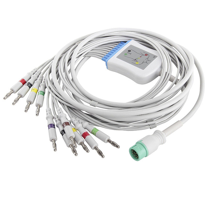 Comen M2461A EKG केबल और लीडवायर IEC 4.0 बनाना कनेक्टर ECG केबल