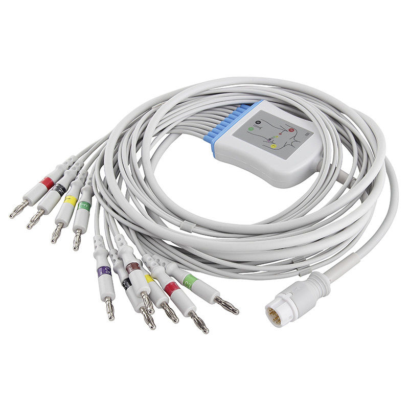 P-Hilips/HP M17770A M1771A M2461A ECG केबल और लीडवायर IEC 4.0 बनाना कनेक्टर
