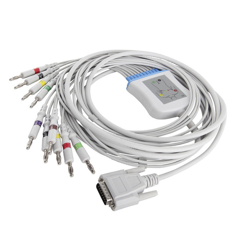 माइंड्रे DECG-03A M2461A ECG केबल और लीडवायर IEC 4.0 बनाना कनेक्टर