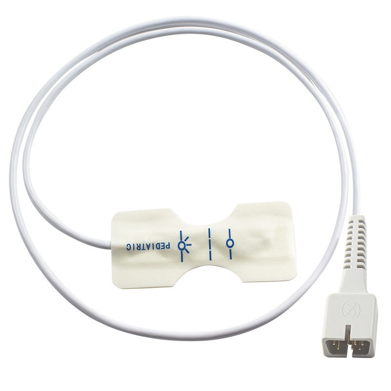 डिजिटल टेक पेडियाट्रिक SpO2 डिस्पोजेबल सेंसर सफेद फोम के लिए ECG1200G PM50 PM60D