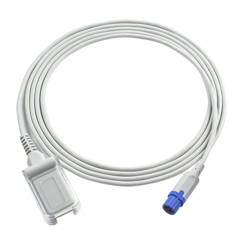 ड्रैगर सीमेंस SpO2 सेंसर जांच 7Pin से DB9 SpO2 एक्सटेंशन केबल 2.4M TPU