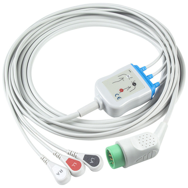Stryker > Med-tronics > Physio Control Compatible Direct-Connect ECG केबल और लीडवायर के लिए - 11110-000029