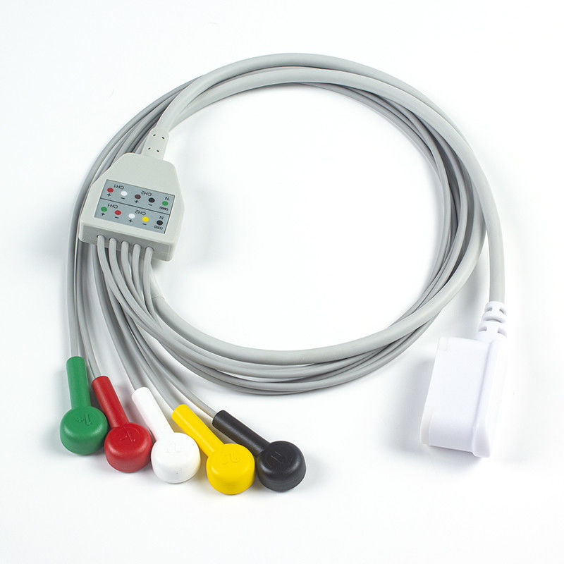 लीडवायर सेट 2104816-001 GE Seer 5Lead IEC Snap 2067634-019 संगत GE SEER 1000