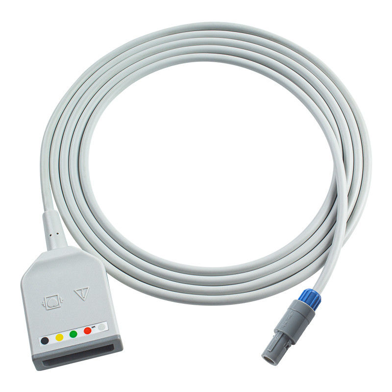 Biosys Lemo 6Pin 5Lead ईसीजी ट्रंक एडाप्टर केबल BPM-103 Tepas Kma800 ईसीजी एक्सटेंशन केबल यूरो शैली