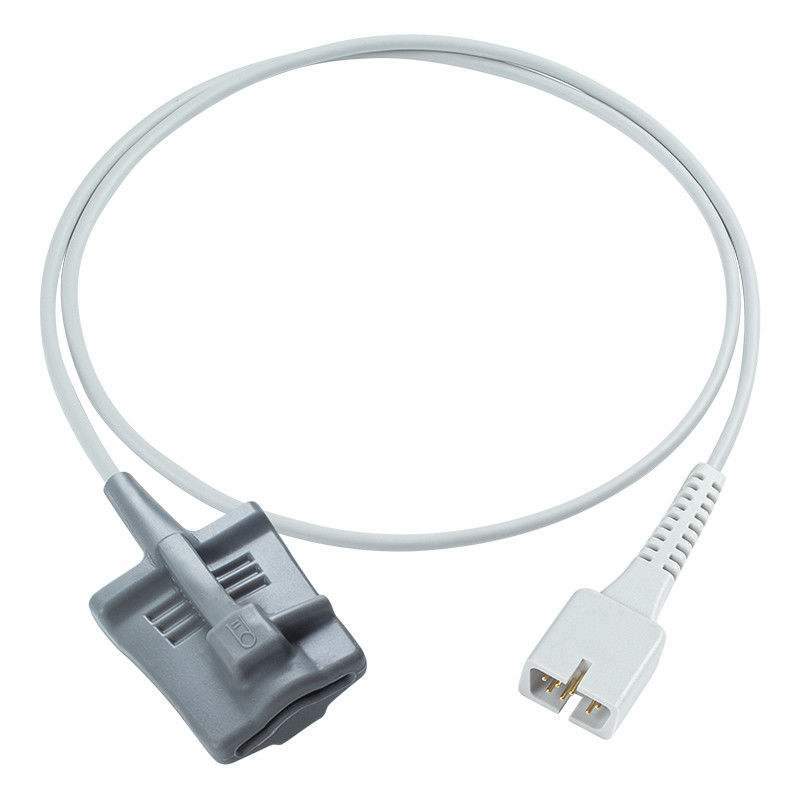 ग्रे लघु वयस्क SpO2 सेंसर सॉफ्ट टिप 1M Contec CMS60C/CW/D/DW CMS60 PM50 PM60D के लिए