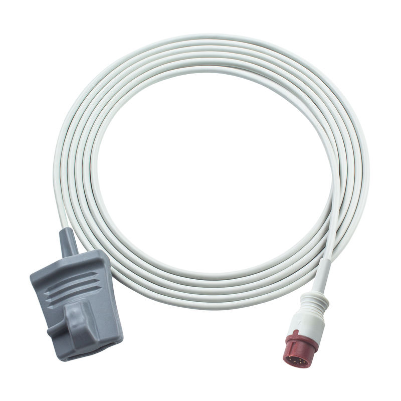 संगत बायोलाइट S12 वयस्क रबर टिप SpO2 सेंसर बायोलाइट M12 S M श्रृंखला 9Pin 3.0M