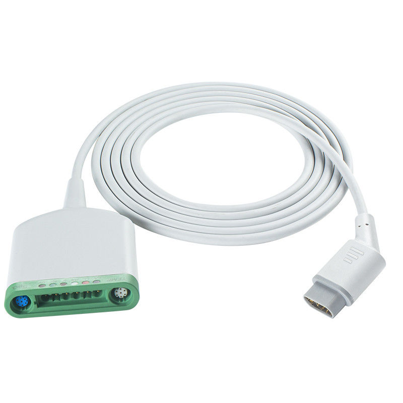 Multimed 6 Pod Patient Cable 3.5M 6Lead ECG के लिए संगत SpO2/Temperature/ECG फंक्शन के साथ