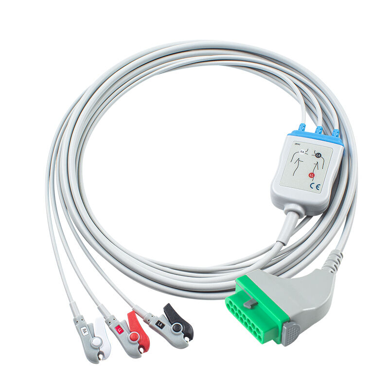 फुकुडा डेनशी CIO-07CTP-5NA CIO-07CTP-3NA ईसीजी केबल 15पिन DSL-8001 DSL-8001R डायनास्कोप DS-8100 DS-8200 DS-8500