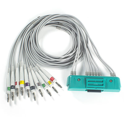 ई.के.जी. केबल 10लीड आई.ई.सी. बैनन 4.0 मिमी निहोन कोहेन ई.के.जी.-9320 ई.के.जी.-9522P BR-911D के लिए